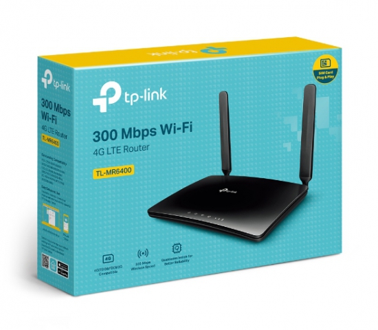 Router Wi-Fi 4G LTE Chuẩn N Tốc Độ 300 Mbps TL-MR6400